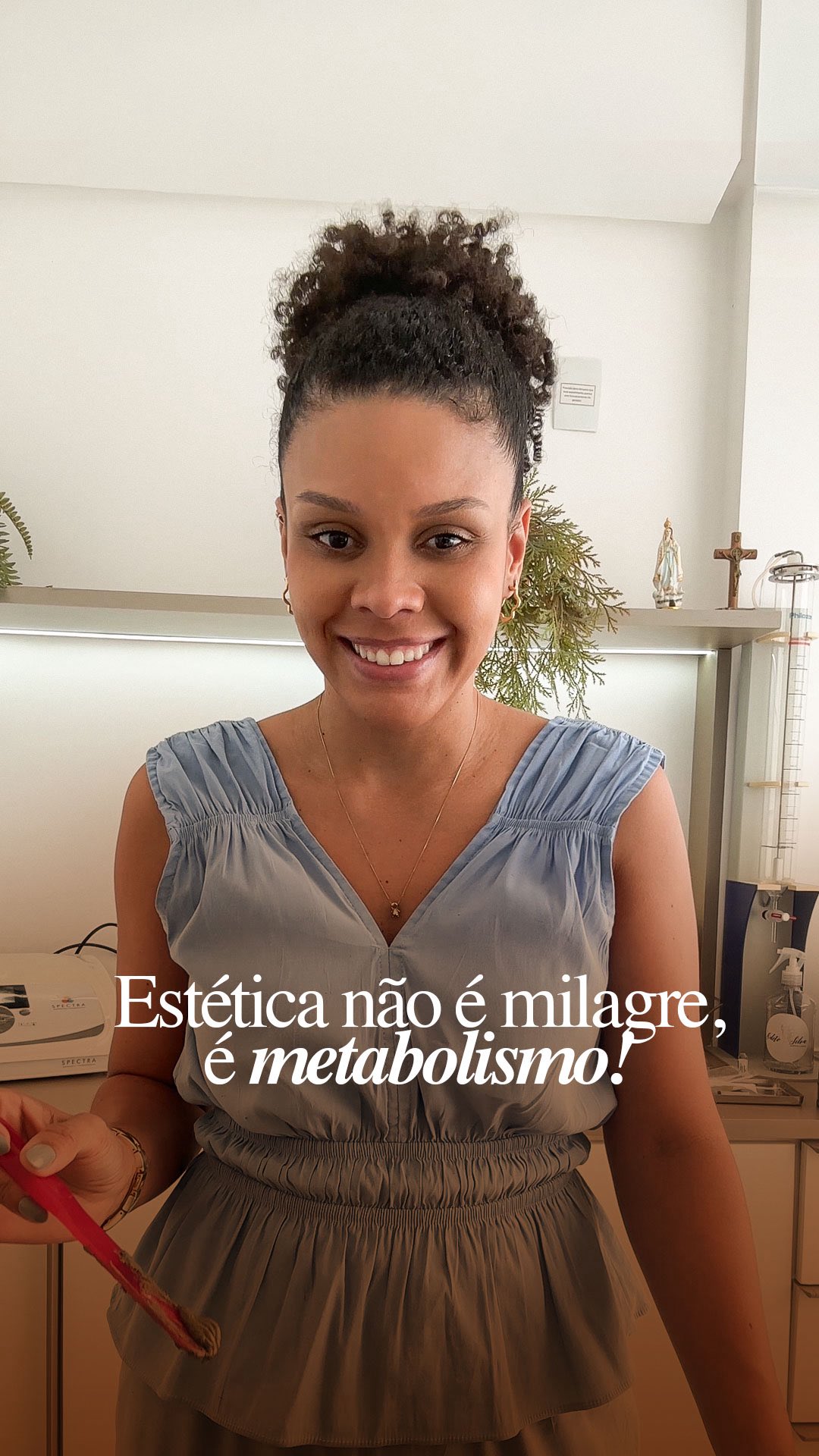 Odete Silva falando sobre metabolismo e estética