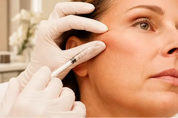 Aplicação de bioestimulador de colágeno